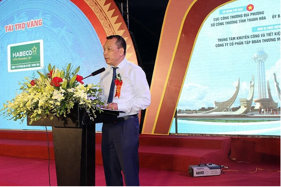 Thứ trưởng Đặng Hoàng An phát biểu tại Lễ khai mạc Hội chợ