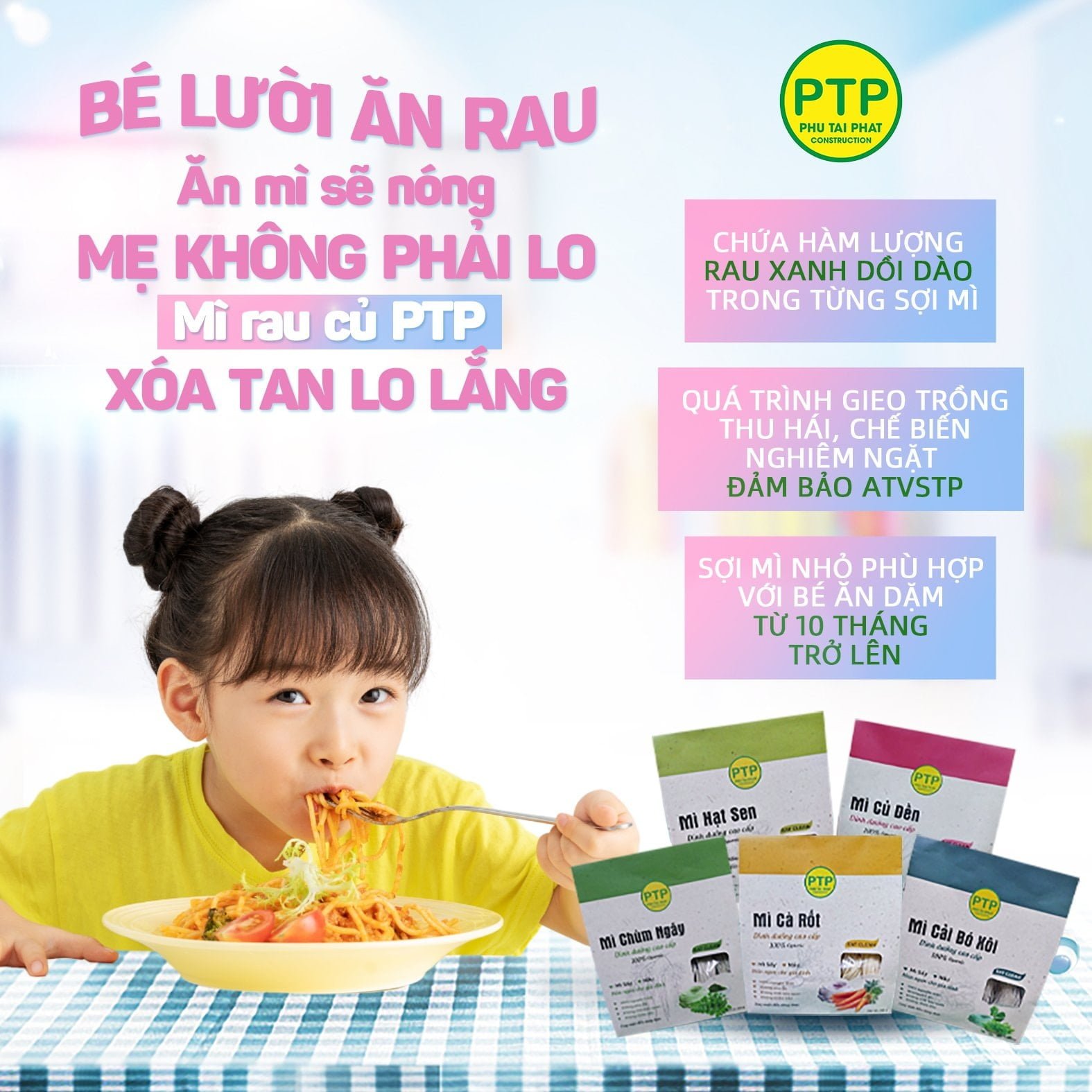 Sản phẩm Mì rau củ của CÔNG TY CỔ PHẦN TỔNG HỢP PHÚ TÀI PHÁT